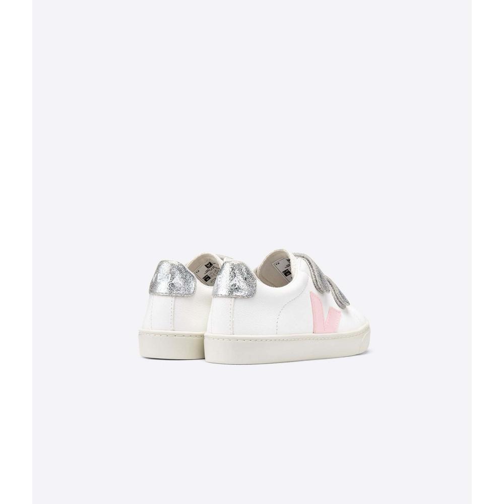 Veja ESPLAR CHROMEFREE Kids' Shoes White/Pink | CA 731PJJ